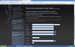 Page de recherches nominatives des conscrits varois ayant particip  la Grande Guerre