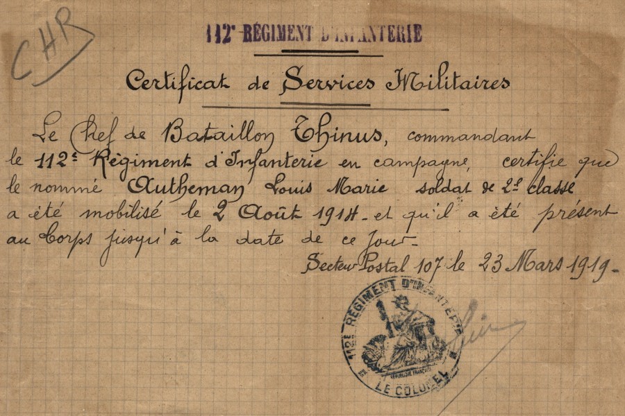 FRAD083_AUTHEMAN_19190323_CERTIFICAT_SERVICES-MILITAIRES_01.JPG