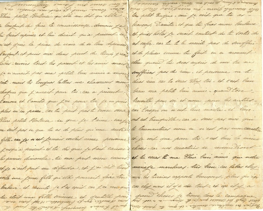 50 - Lettre d'Eugène Felenc adressée à sa fiancée Hortense Faurite datée du 12 septembre 1915 - Pages 2 & 3.jpg