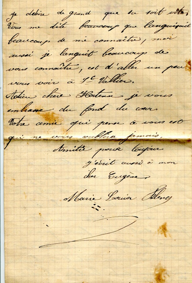 95 - Lettre de Marie-Louise Felenc adressée à Hortense Faurite datée du 21 novembre 1915 - Page 4.jpg