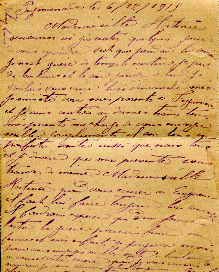 98 - Verso Carte-Lettre de Louis Felenc adressée à Hortense Faurite datée du 6 décembre 1915.jpg