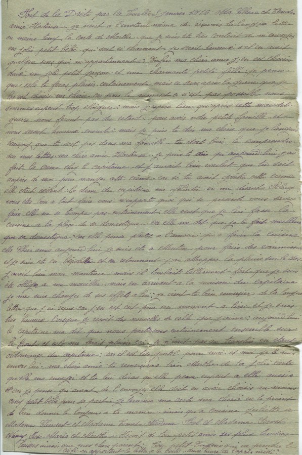 7 - Recto Lettre Militaire d'Eugène Felenc à Hortense Faurite datée du 5 janvier 1916.jpg
