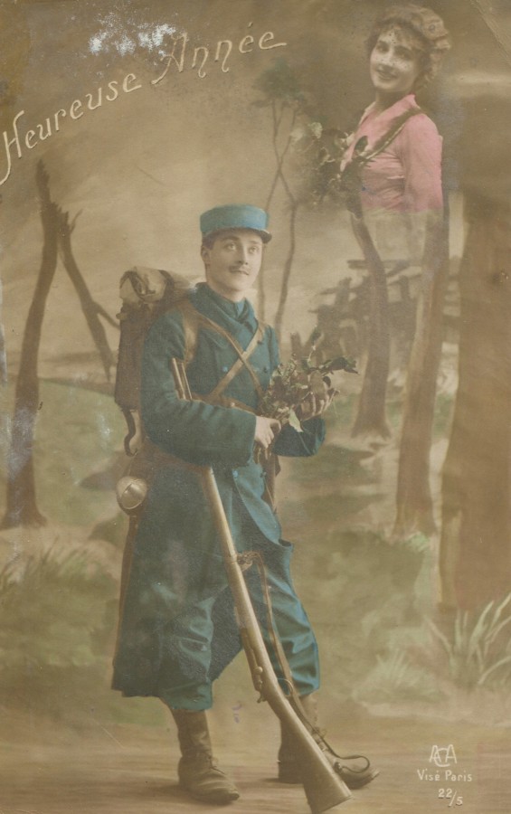 8 - Recto Carte postale d'Eugène Felenc à Hortense Faurite datée du 8 janvier 1916.jpg