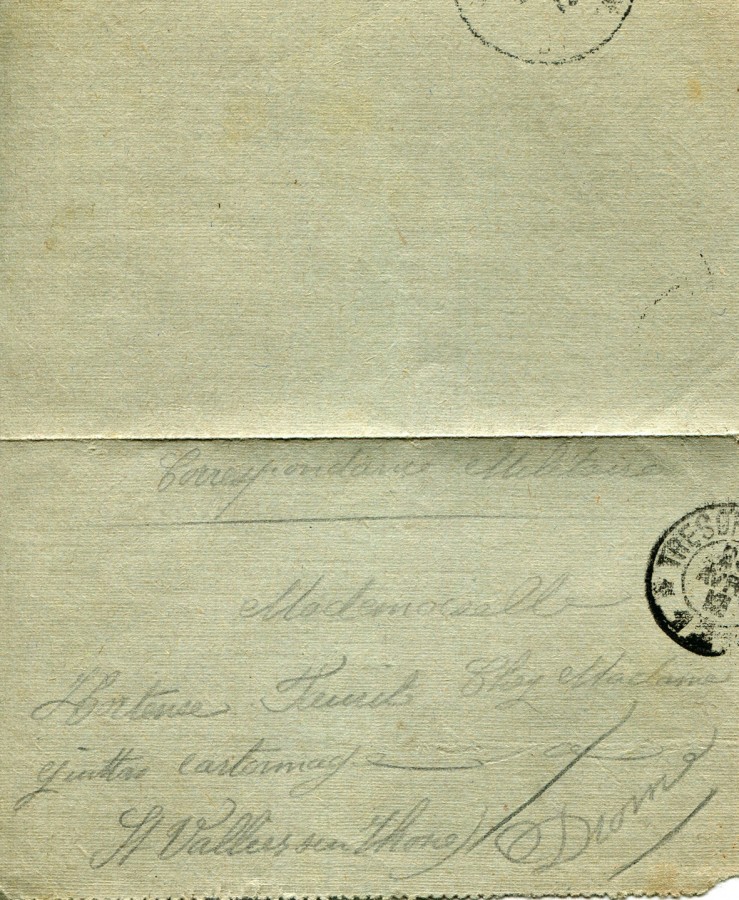 95 - Recto d'une Carte-Lettre d'Eugène Felenc adressée à sa fiancée Hortense Faurite datée du 22 avril 1916.jpg