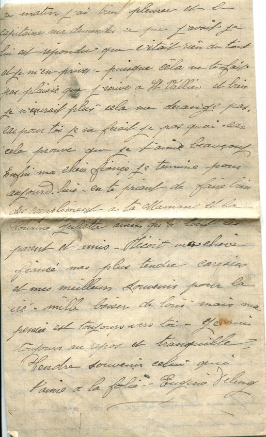 118 - Lettre d'Eugène Felenc adressée à sa fiancée Hortense Faurite datée du 5 mai 1916 - Page 4.jpg