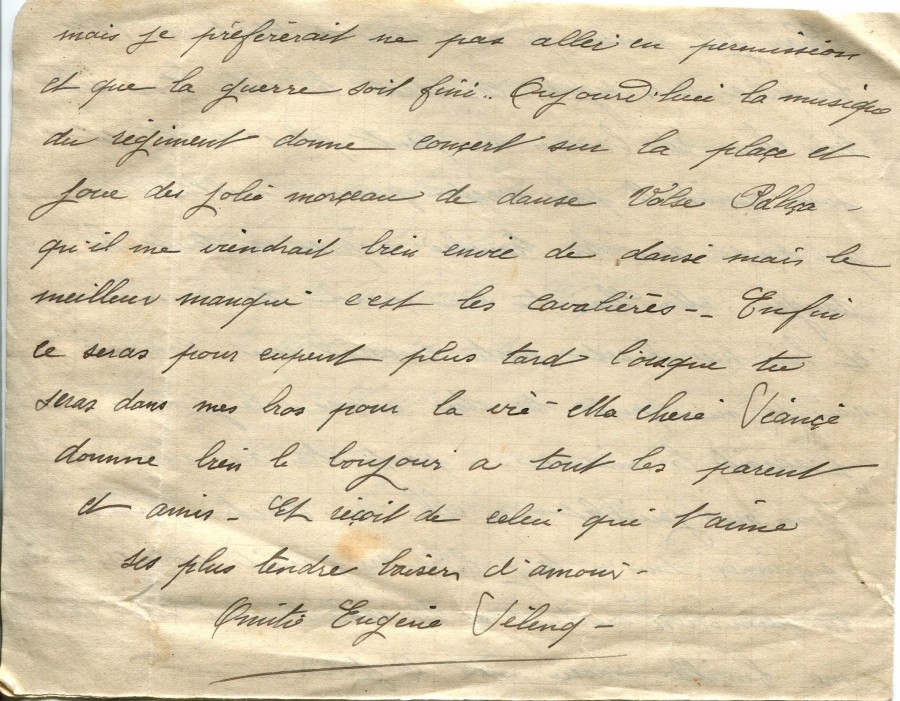 136 - 1Lettre d'Eugène Felenc  adressée à Hortense Faurite datée du 18 mai 1916 - Page 4.jpg