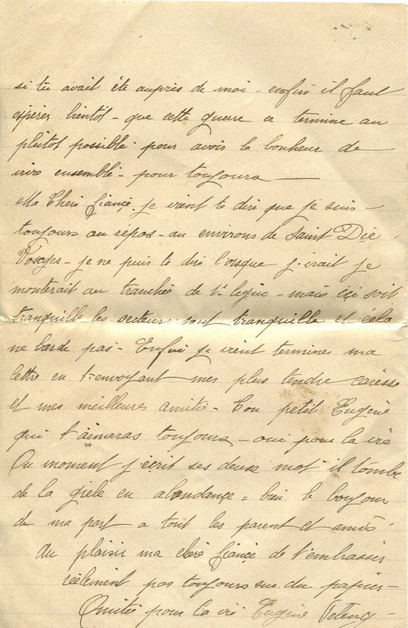 157 - Lettre d'Eugène Felenc adressée à sa fiancée Hortense Faurite datée du 29 mai 1916 - Page 2.jpg