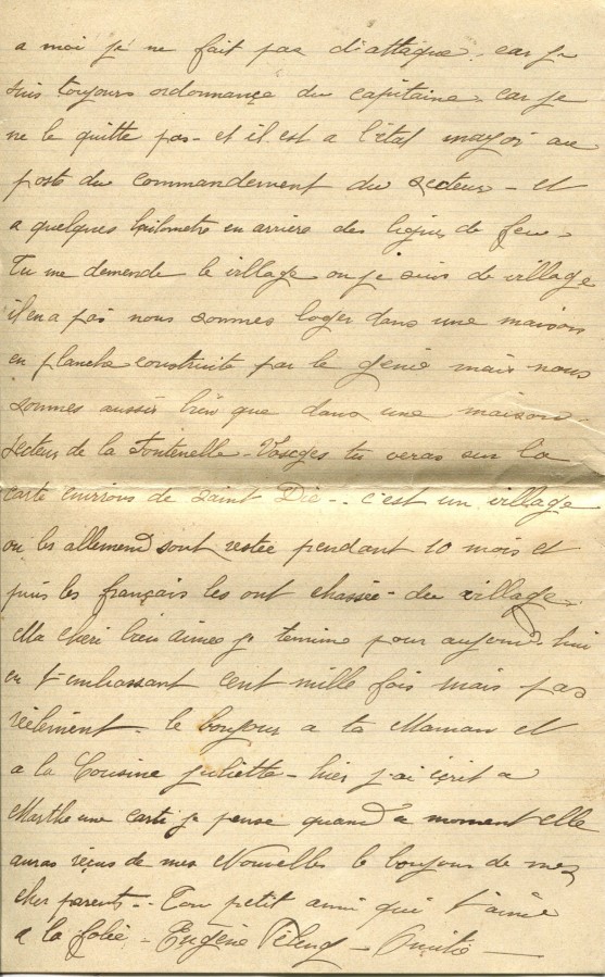 233 - Lettre d'Eugène Felenc à Hortense Faurite datée du 12 Juillet 1916 - Page 2.jpg