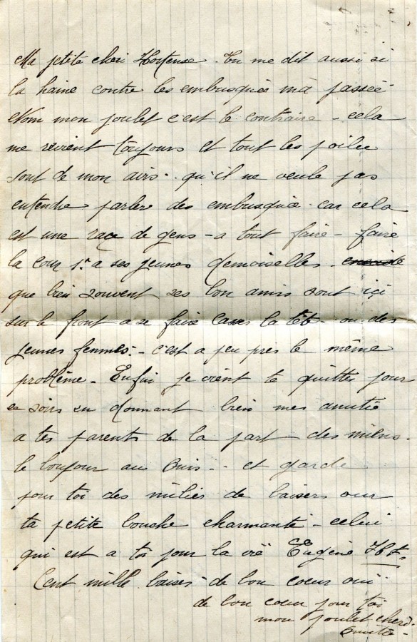 32 - Lettre de EugÃ¨ne Felenc Ã  sa fiancÃ©e Hortense datÃ©e du 22 janvier 1917-page 4.jpg
