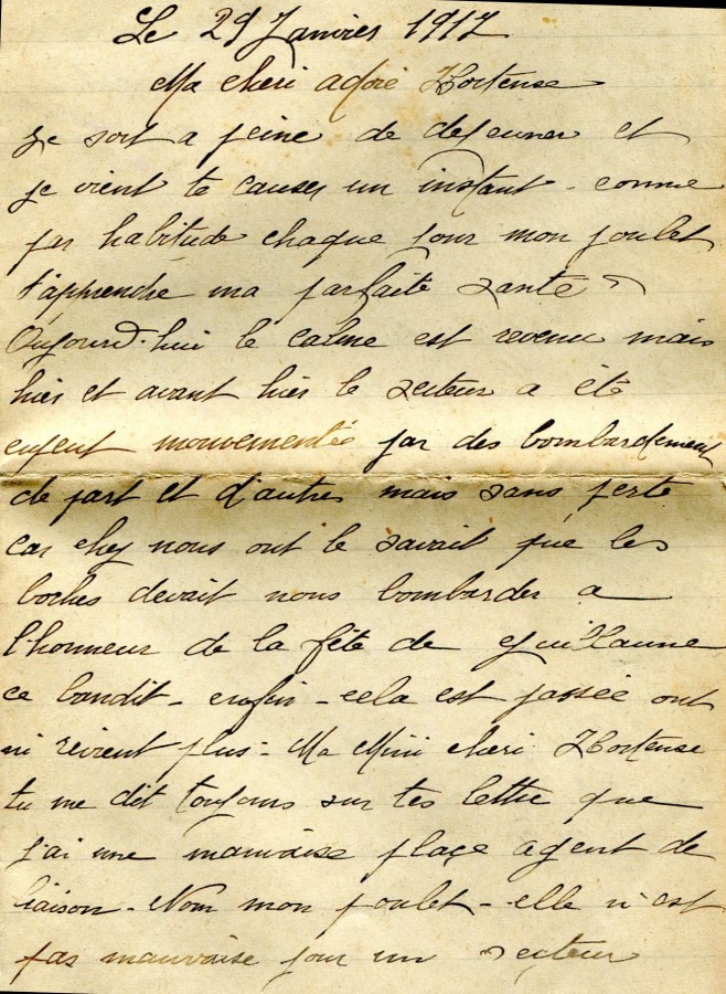 53 - Lettre de EugÃ¨ne Felenc Ã  sa fiancÃ©e datÃ©e du 29 janvier 1917-page 1.jpg