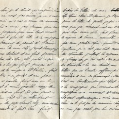 69 - Lettre de EugÃ¨ne Felenc Ã  sa fiancÃ©e Hortense datÃ©e du -pages 3 et 4.jpg