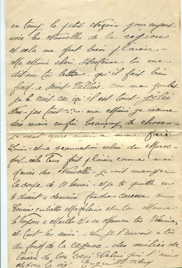 75 - 1er fÃ©vrier 1917-Lettre de EugÃ¨ne Felenc adressÃ©e Ã  Hortense Faurite-page 4.jpg