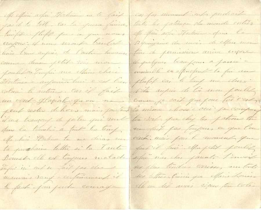89 - 6 fÃ©vrier 1917-Lettre de EugÃ¨ne Felenc adressÃ©e Ã  Hortense Faurite-pages 2 & 3.jpg