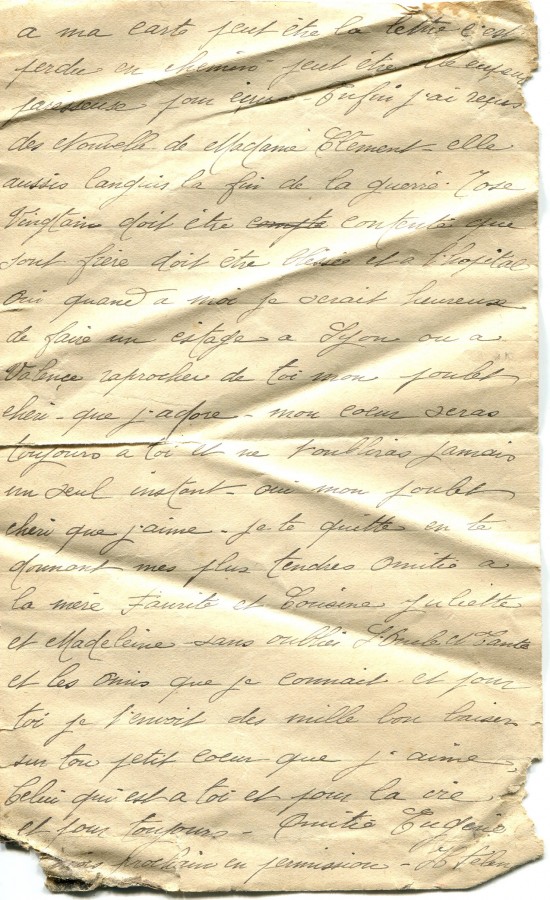 131 - 21 fÃ©vrier 1917-Lettre d'EugÃ¨ne Felenc adressÃ©e Ã  Hortense Faurite-page 4.jpg