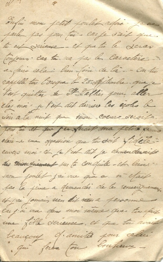 146 - 27 FÃ©vrier 1917 - Lettre de EugÃ¨ne Felenc adressÃ©e Ã  sa fiancÃ©e Hortense Faurite  - Page 4.jpg