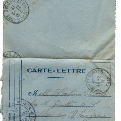 147 - 27 fÃ©vrier 1917 (date du tampon)-Recto d'une carte-lettre d'EugÃ¨ne Felenc adressÃ©e Ã  Hortense Faurite.jpg