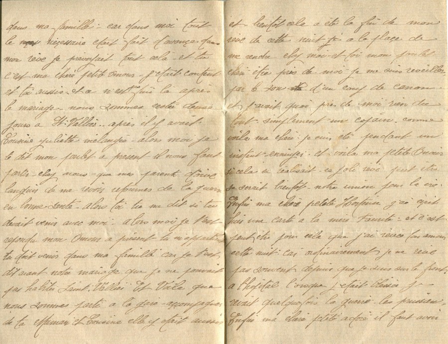 175 - 15 Mars 1917 - Lettre d'EugÃ¨ne Felenc adressÃ©e Ã  sa fiancÃ©e Hortense Faurite - Page 2 & 3.jpg