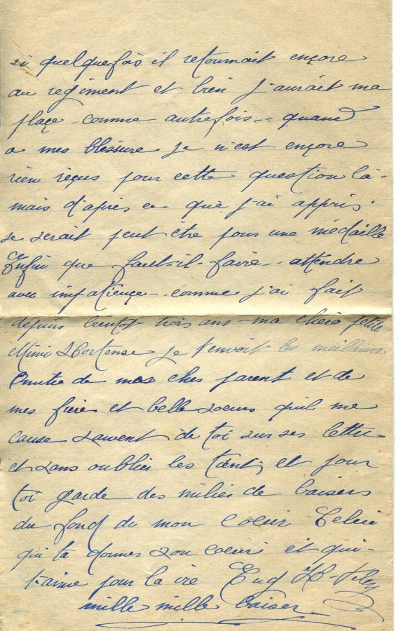 199 - 24 Mars 1917  - Lettre d'EugÃ¨ne Felenc adressÃ©e Ã  sa fiancÃ©e Hortense Faurite - Page 4.jpg
