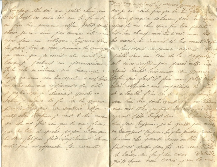 215 - (Non datÃ©e) Lettre d'EugÃ¨ne Felenc adressÃ©e Ã  sa fiancÃ©e Hortense Faurite - Page 3 & 4.jpg