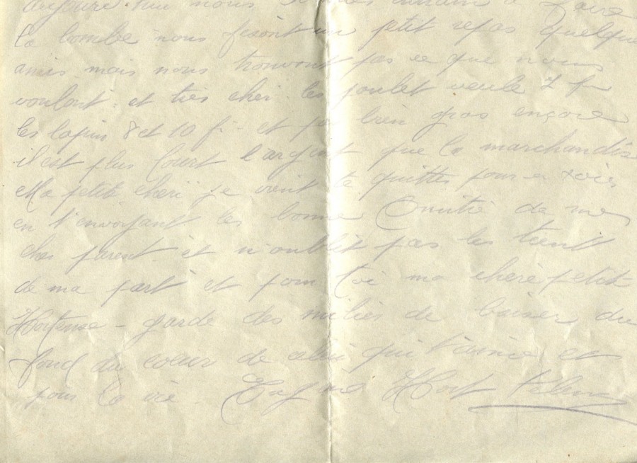 323 - 30 Mai 1917 (bis) - Lettre d'EugÃ¨ne Felenc adressÃ©e Ã  sa fiancÃ©e Hortense Faurite - Page 4.jpg