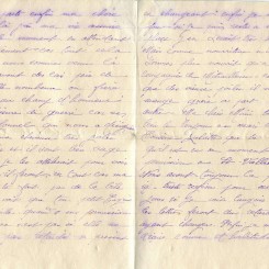 346 - Lettre d'EugÃ¨ne Felenc adressÃ©e Ã  sa fiancÃ©e Hortense Fautire datÃ©e du 15 Juillet 1917 - Page 2 & 3.jpg