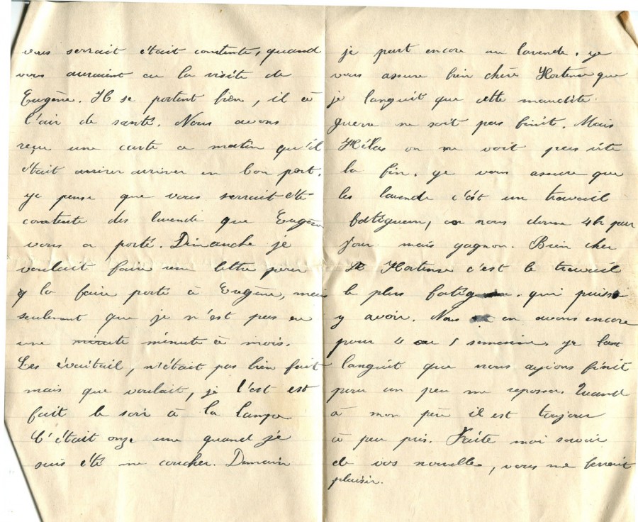 392 - 2 Septembre 1917 - Lettre de Marie-Louise Felenq adressÃ©e Ã  Hortense Faurite - Page 2 & 3.jpg