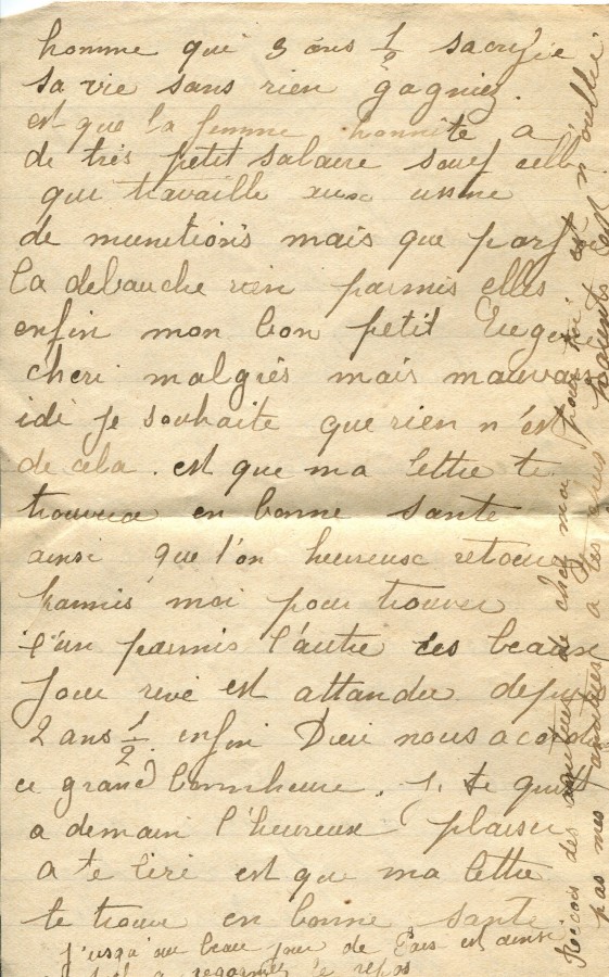 424 - 28 Septembre 1917 - Lettre d'Hortense Faurite Ã  son fiancÃ©e EugÃ¨ne Felenc - Page 4.jpg