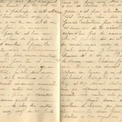 442 - 7 Octobre 1917 - Lettre d'Hortense Faurite adressÃ©e Ã  son fiancÃ© EugÃ¨ne Felenc - Page 2 & 3.jpg
