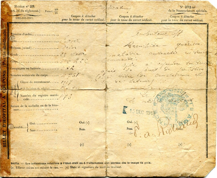billet d'hopital 15 12 1918.jpg
