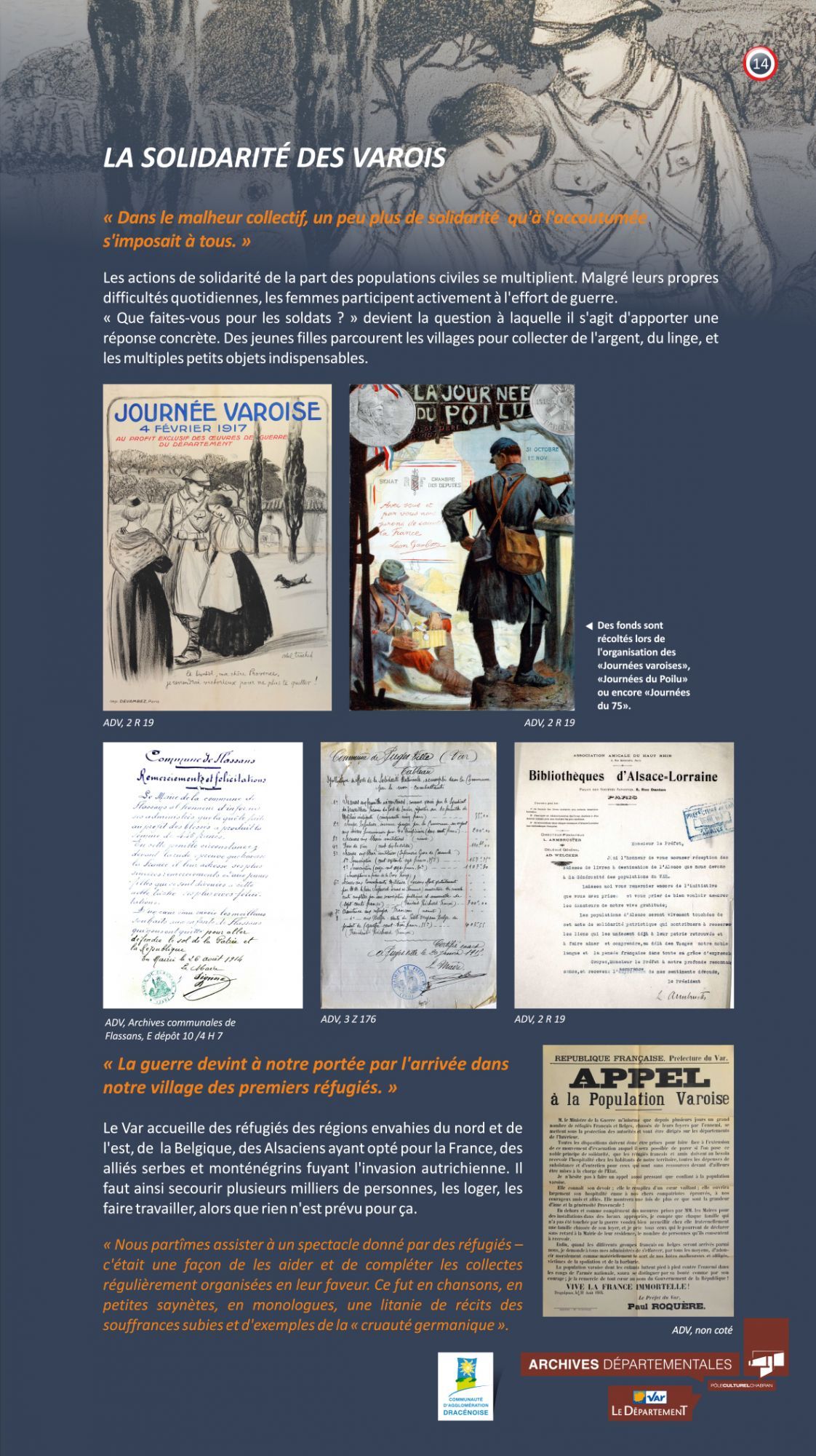 Solidarité, mobilisation financière