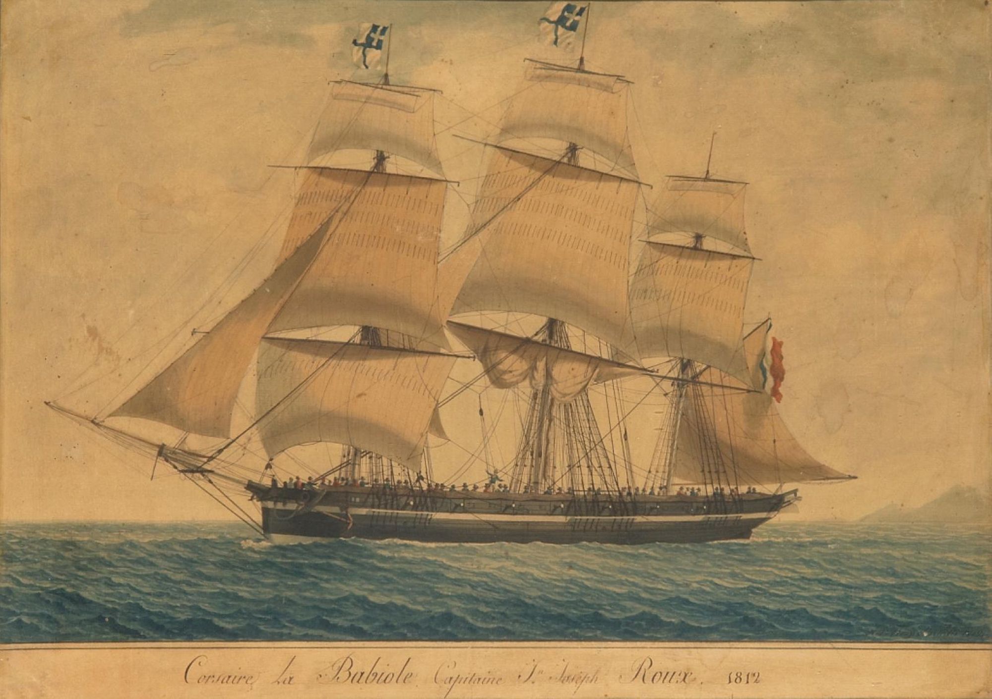 Tableau représentant le le corsaire de Toulon La babiole