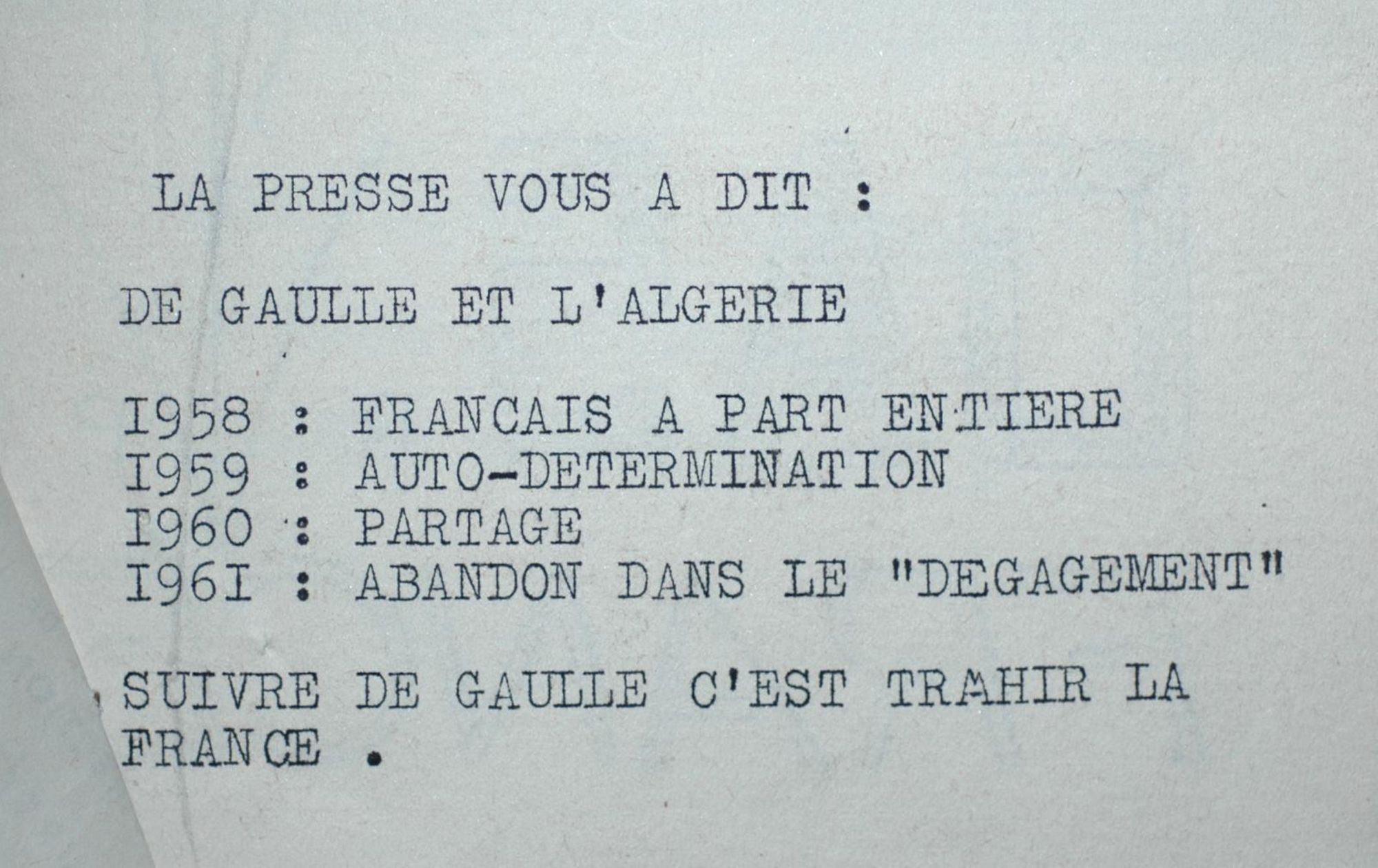 Tract n ° 1