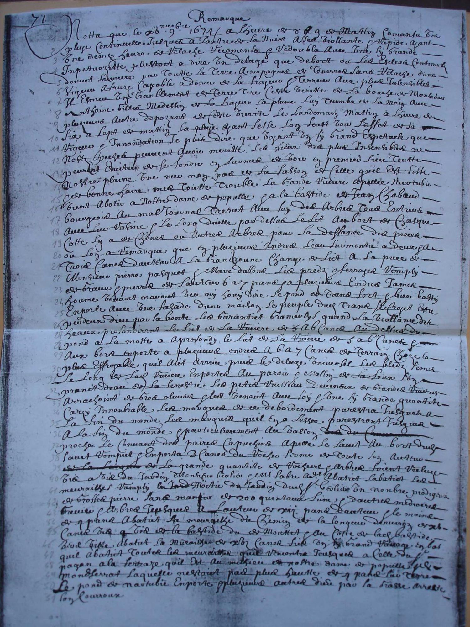 Travail sur les inondations du 15 juin 2010 avec Google Earth